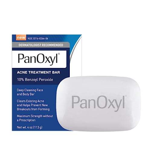 PanOxyl Acne Treatment Bar with 10% Benzoyl Peroxide 4 oz USA Supplements Direct B09SQFPLC9