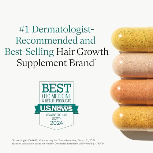 Nutrafol Postpartum Hair Growth Supplements Breastfeeding-Friendly - 1 Month Supply, 1 Refill Pouch
