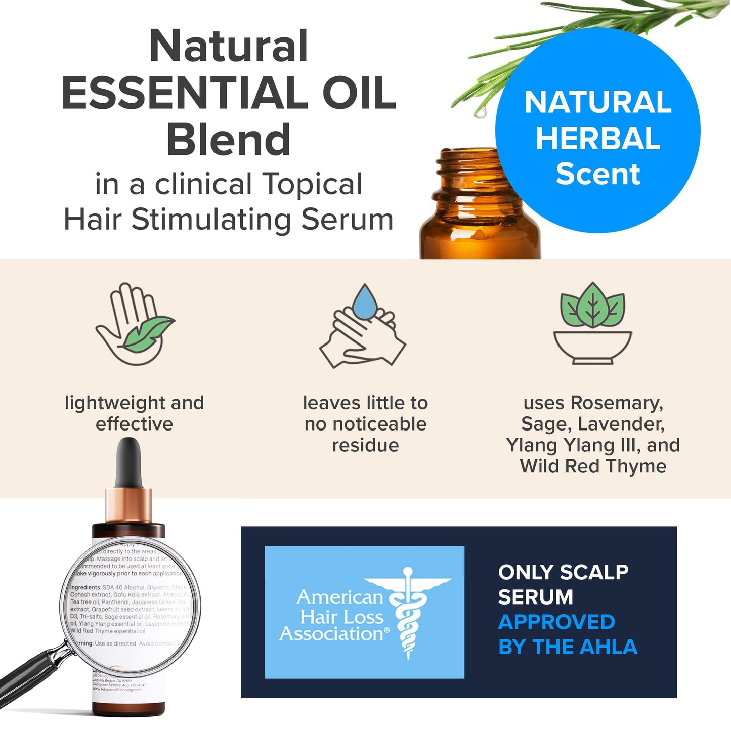 HairStem Follicle-boosting Triceutical Serum for Thicker Fuller Hair 2 fl Oz