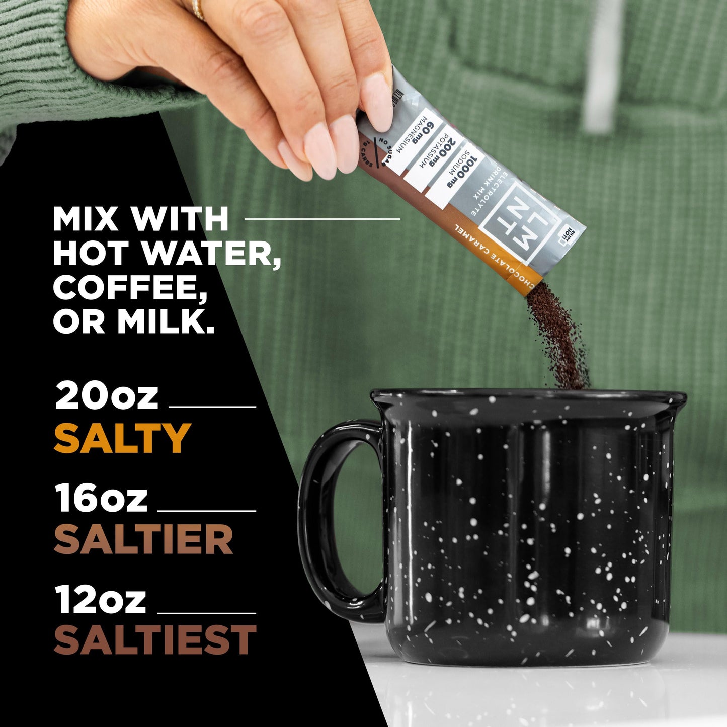 LMNT Zero Sugar Chocolate Caramel Salt Drink Mix 30 Count USA Supplements Direct  B0CJZJ7SFJ