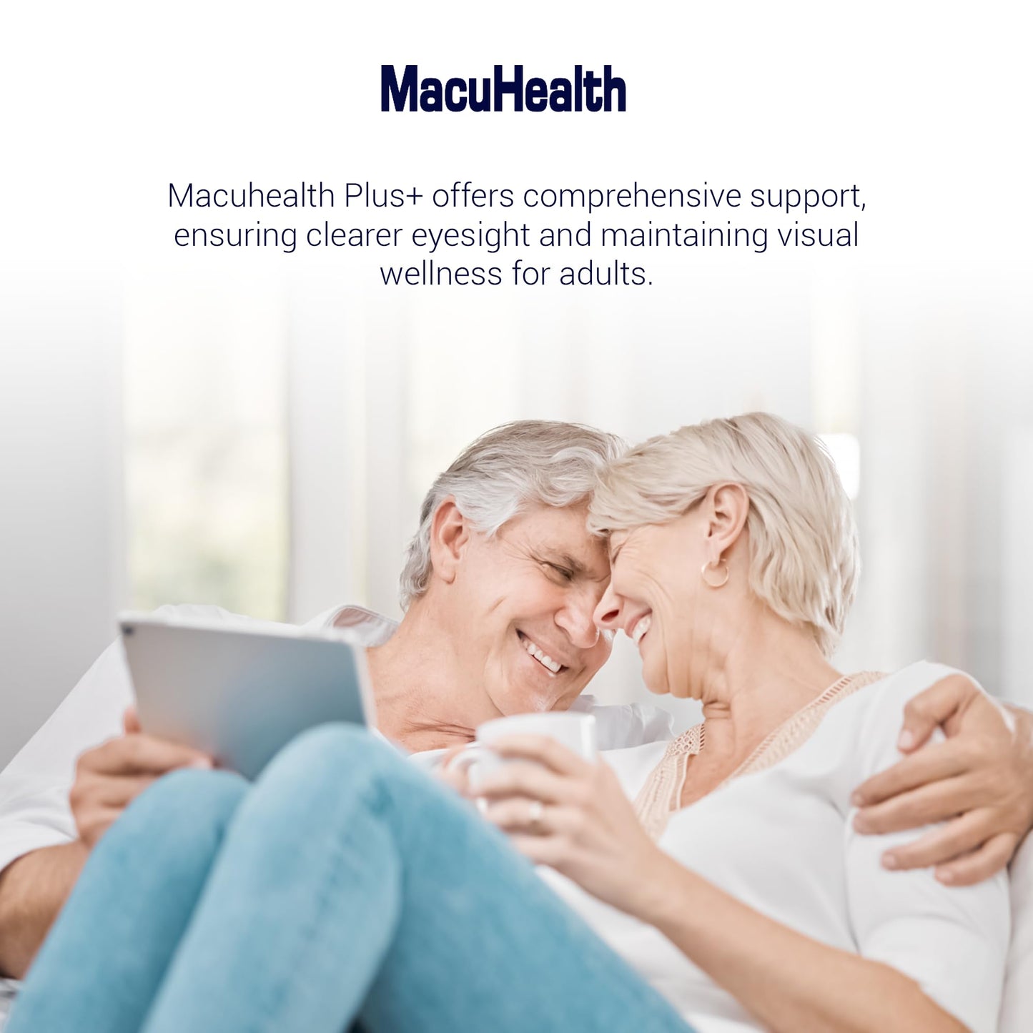 Macuhealth Plus+ Eye Vitamins Supplement for Adults - 90 Day Supply with Lutein, Zeaxanthin, and Meso-Zeaxanthin - Unflavored, Vitamin for Eyes USA Supplements Direct  B0BTZYT1CX