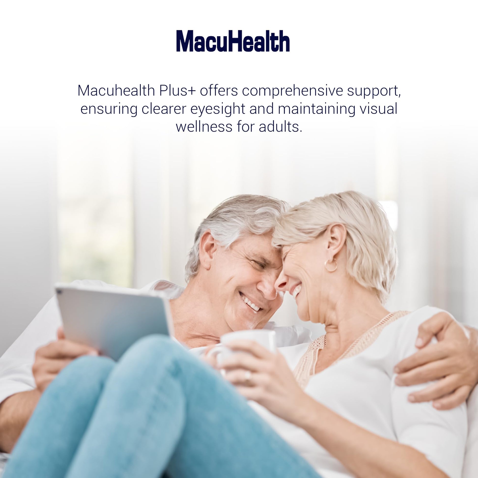 Macuhealth Plus+ Eye Vitamins Supplement for Adults - 90 Day Supply with Lutein, Zeaxanthin, and Meso-Zeaxanthin - Unflavored, Vitamin for Eyes USA Supplements Direct  B0BTZYT1CX