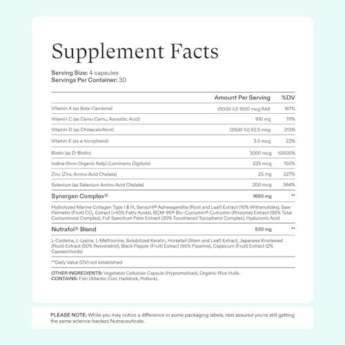 Nutrafol Women's Hair Growth Supplements 3 month supply USA Supplements Direct  B08S7R8J8Z