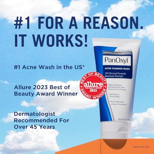PanOxyl Acne Foaming Wash Benzoyl Peroxide 10% 5.5 Oz USA Supplements Direct  B081KL2QYJ