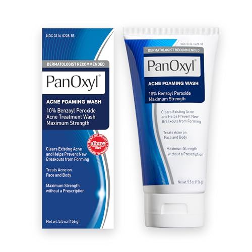 PanOxyl Acne Foaming Wash Benzoyl Peroxide 10% 5.5 Oz USA Supplements Direct  B081KL2QYJ