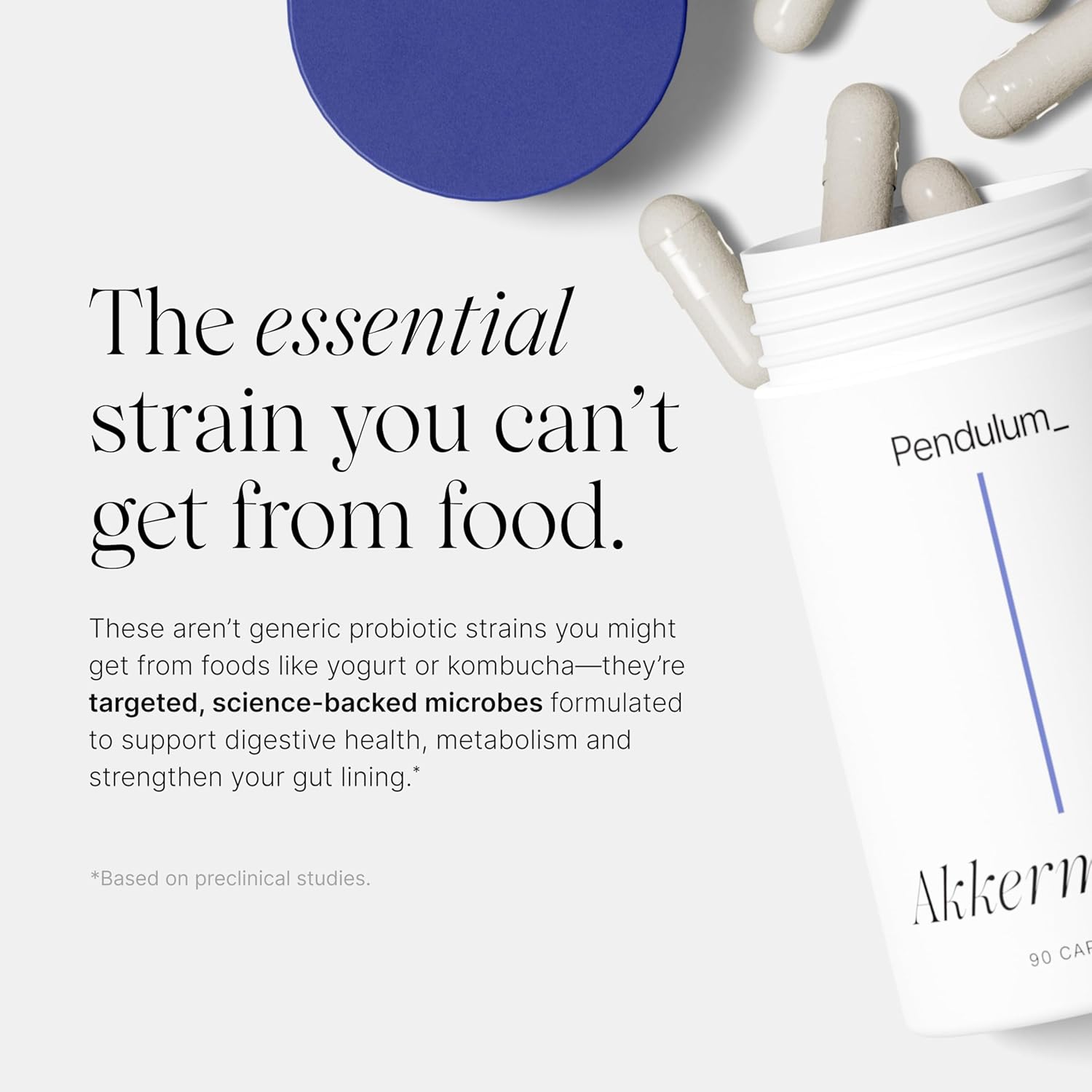 Pendulum Akkermansia Probiotic 90 Capsules USA Supplements Direct  B0CGJWF7SN
