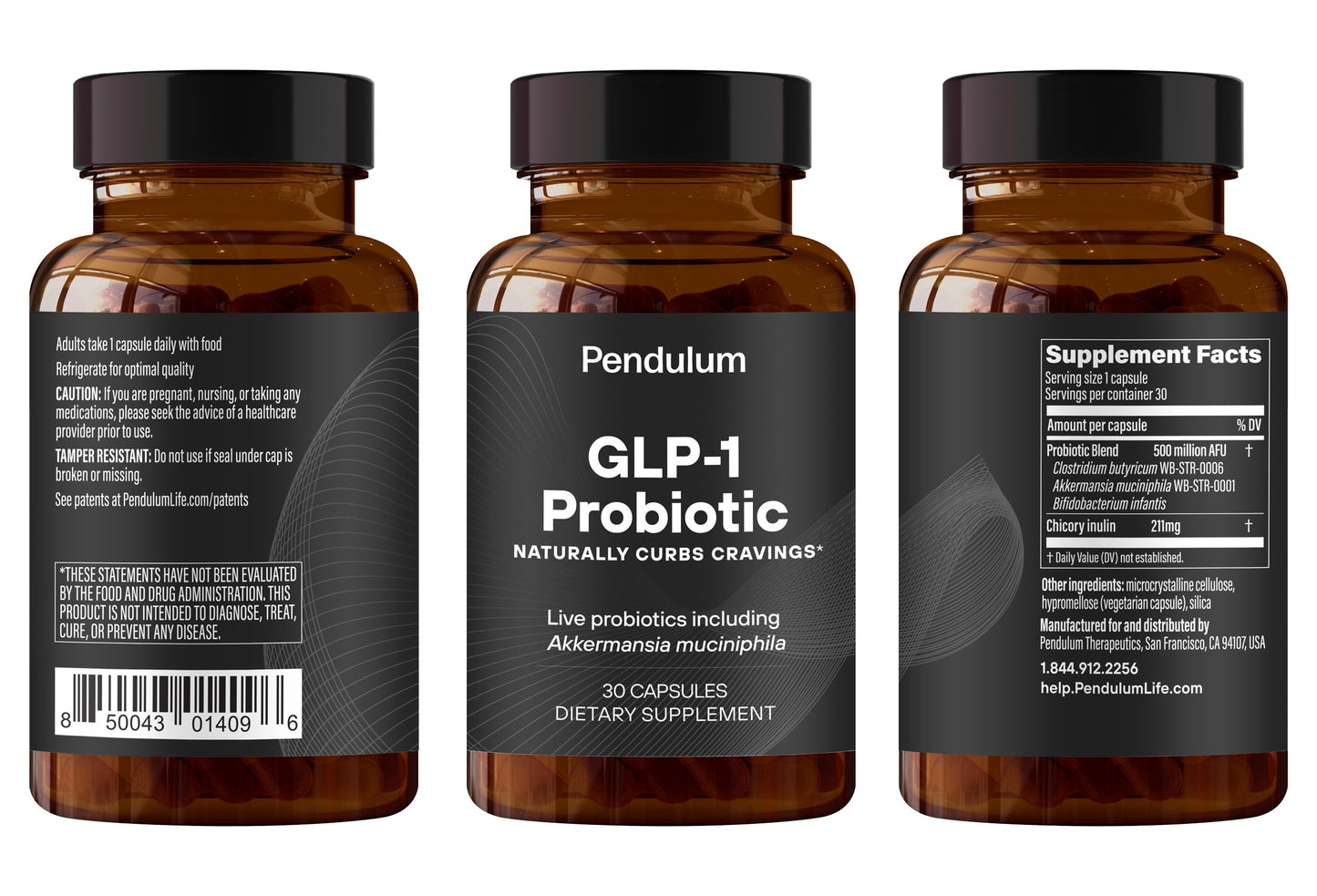 Pendulum GLP-1 Probiotic 30 Capsules USA Supplements Direct  B0CY3VZDYP