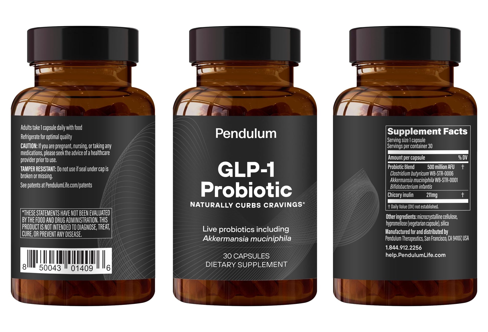 Pendulum GLP-1 Probiotic 30 Capsules USA Supplements Direct  B0CY3VZDYP